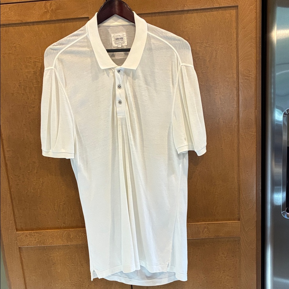 Armani Collezioni Classic White Polo